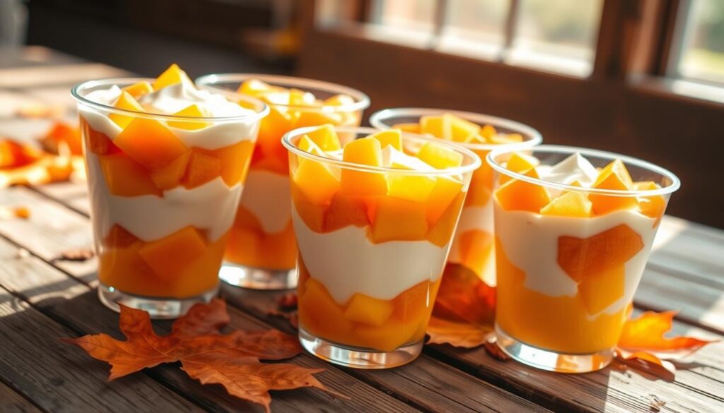 Healthy Candy Corn Fruit Cups