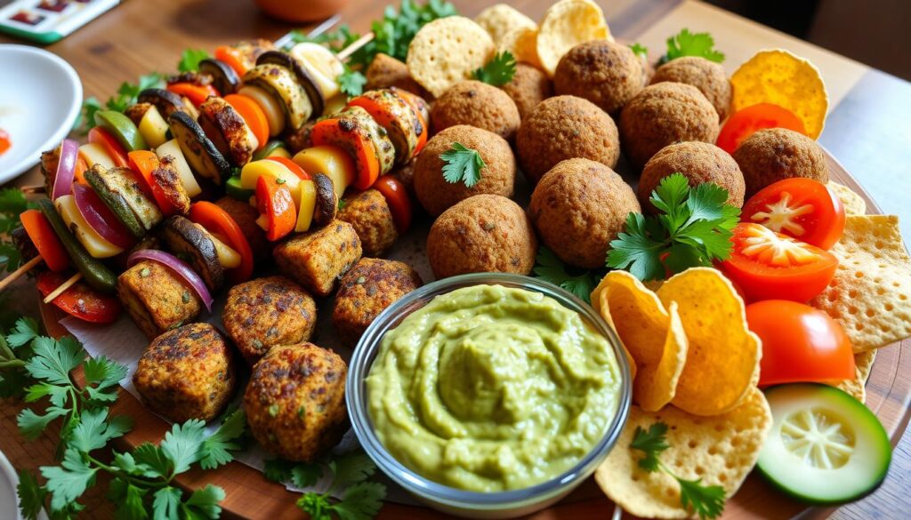 Vegetarian snacks and appetizers