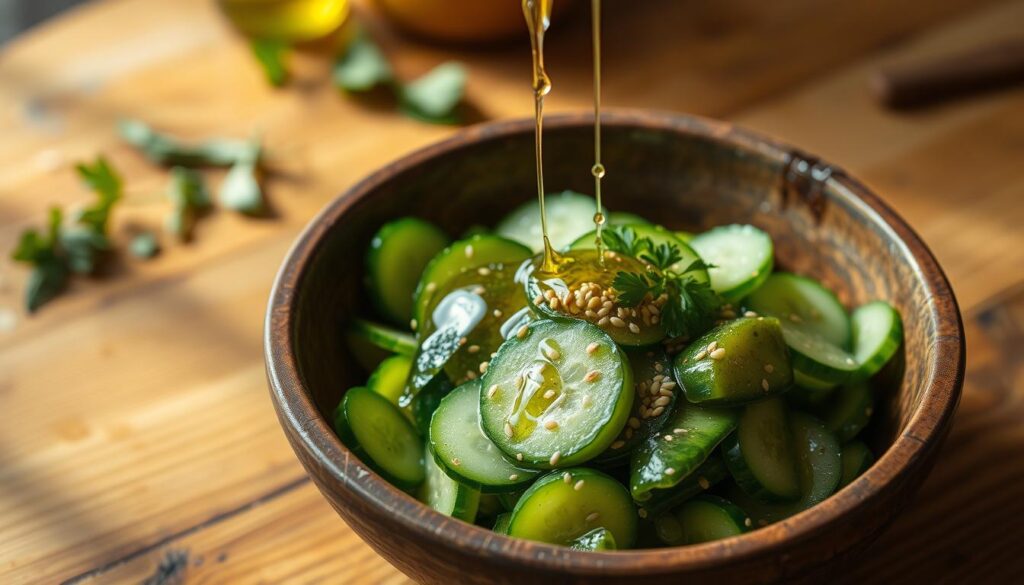 Sesame oil vinaigrette